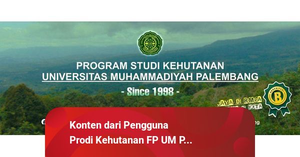 Program Studi Kehutanan Fakultas Pertanian UMPalembang Sumatera Selatan